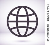 globe icon vector. lorem ipsum... | Shutterstock .eps vector #1830617987