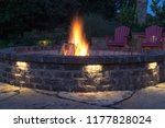 Fire Pit On The Patio In The...