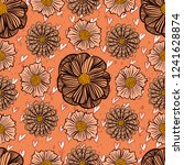 vector seamless pattern with... | Shutterstock .eps vector #1241628874