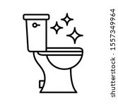 toilet clean icon design.... | Shutterstock .eps vector #1557349964