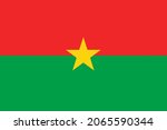 national burkina faso flag ... | Shutterstock .eps vector #2065590344