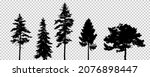 tree set vector eps 10. vector... | Shutterstock .eps vector #2076898447