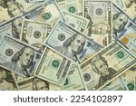 Background of US dollar bills. Fiancial concept.
