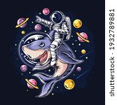 Astronauts Ride A Shark In...