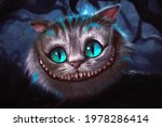 Cheshire Cat Big Blue Eyes
