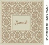 damask background brown with... | Shutterstock .eps vector #529170214
