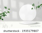 podium with shadow overlay... | Shutterstock .eps vector #1935179807
