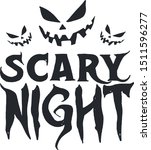 scary night design vector... | Shutterstock .eps vector #1511596277