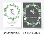 eucalyptus wedding invitation... | Shutterstock .eps vector #1541416871