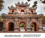 Small photo of Hue, Thua Thien Province, Vietnam - August 30, 2023: Gate of Manifest Benevolence (Cua Hien Nhon) at the Imperial City