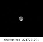 A detailed view of the moon and ...