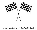 rally flag. starting flag.... | Shutterstock .eps vector #1265471941