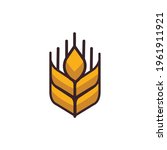 wheat vector logo concept design | Shutterstock .eps vector #1961911921
