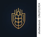wheat vector logo concept design | Shutterstock .eps vector #1961911924