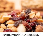 Various Nuts. Background With...