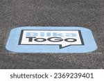 Small photo of Horsens, Denmark - May 13, 2021: BilkaToGo logo on the bitume. BilkaToGo is Denmark's largest online food range. Bilka is a Danish chain of hypermarkets and it is now a part of Dansk Supermarked