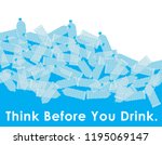 environmental banner plastic... | Shutterstock .eps vector #1195069147