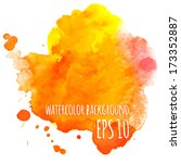 abstract vector watercolor... | Shutterstock .eps vector #173352887