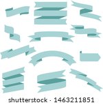 pastel blue ribbon set... | Shutterstock .eps vector #1463211851