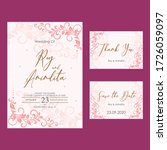 floral wedding invitation... | Shutterstock .eps vector #1726059097