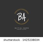 b a ba beauty vector initial... | Shutterstock .eps vector #1425238034