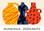 ceramic vases. abstraction ... | Shutterstock .eps vector #2020146251