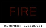 fire on black background | Shutterstock .eps vector #1298187181