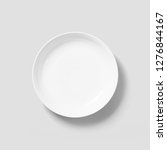 empty blank porcelain plate... | Shutterstock . vector #1276844167