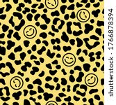 Seamless Leopard Skin Pattern...