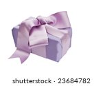 gift box wrapped with a satin... | Shutterstock . vector #23684782