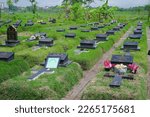 Small photo of Indonesia, Tangerang. February 20, 2023. This is the new public cemetery in Tangerang, namely TPU Mekarsari.