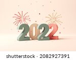 2022 3d Text New Year With...