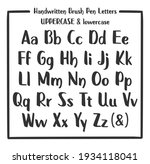 marker font. handwritten marker ... | Shutterstock .eps vector #1934118041