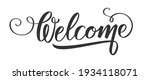 welcome. handwritten brush pen... | Shutterstock .eps vector #1934118071