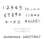 vector fonts   handwritten... | Shutterstock .eps vector #1602773017