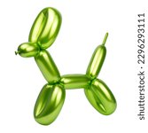Bright party balloon dog figure ...