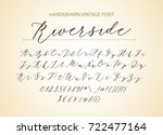 riverside   handwritten script... | Shutterstock .eps vector #722477164