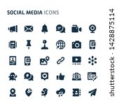 simple bold vector icons... | Shutterstock .eps vector #1428875114