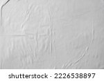 Small photo of White wheat paste poster style texture background