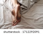 Dirty Bare Feet Of A Sleeping...