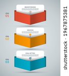 infographic template with 3... | Shutterstock .eps vector #1967875381