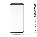 smartphone mockup with blank... | Shutterstock .eps vector #787017847