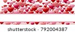 valentines day design with... | Shutterstock . vector #792004387