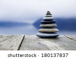Zen Balancing Rocks O A Deck ...