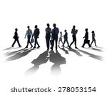 silhouette business people... | Shutterstock . vector #278053154