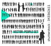 vector business people... | Shutterstock .eps vector #343362611