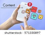 content configuration... | Shutterstock . vector #571330897