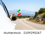 Woman Holding Mexico Flag From...