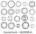 grunge rubber stamps and... | Shutterstock .eps vector #260308814