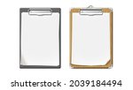 clip board with wooden and... | Shutterstock .eps vector #2039184494